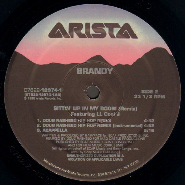 Brandy (2) Featuring LL Cool J : Sittin' Up In My Room (Remix) (12")
