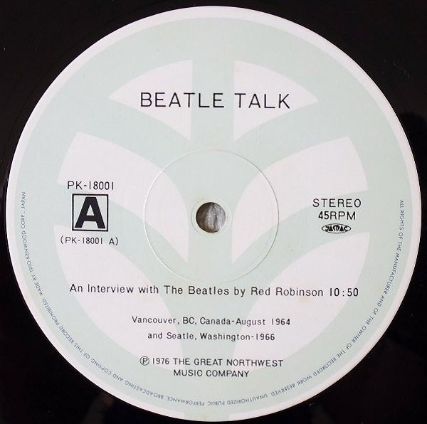 Red Robinson : Beatle Talk (12", Mono, Num, Col)