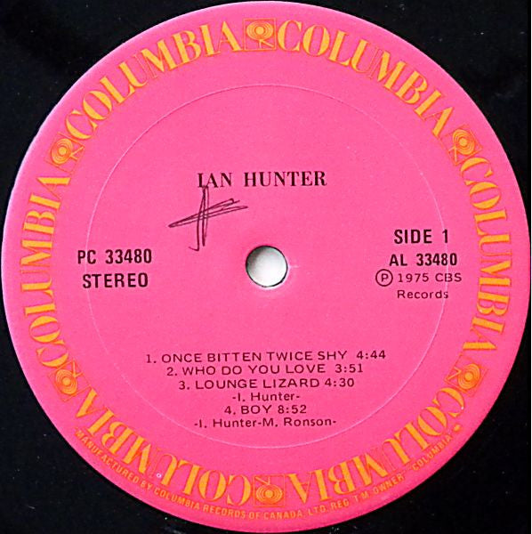 Ian Hunter : Ian Hunter (LP, Album)