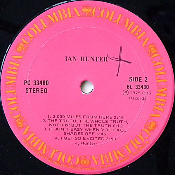 Ian Hunter : Ian Hunter (LP, Album)