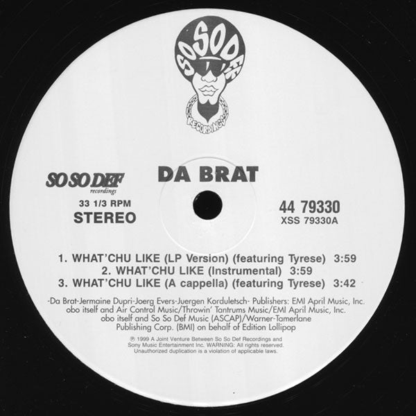 Da Brat : What'chu Like (12")