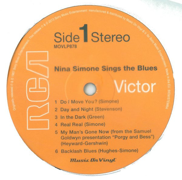 Nina Simone : Nina Simone Sings The Blues (LP, Album, RE, 180)