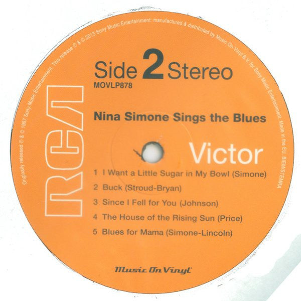 Nina Simone : Nina Simone Sings The Blues (LP, Album, RE, 180)