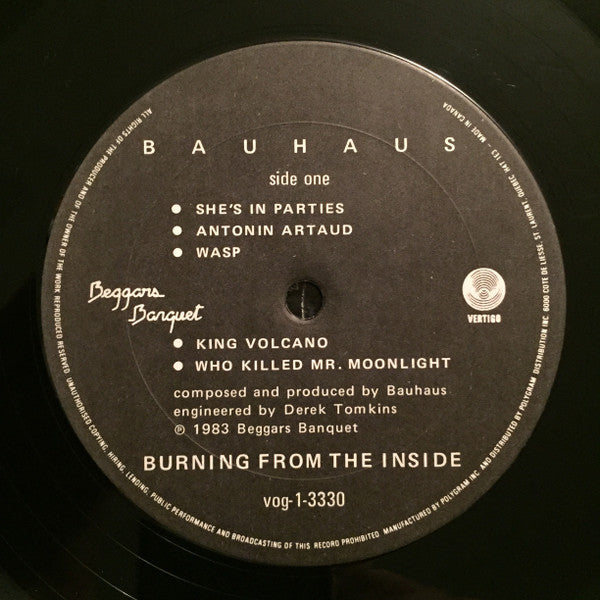 Bauhaus : Burning From The Inside (LP, Album)