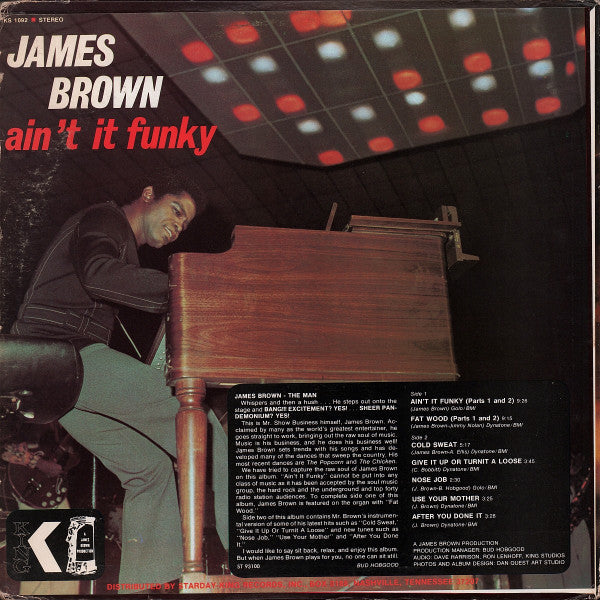 James Brown And The James Brown Band : Ain't It Funky (LP, Album, Ora)