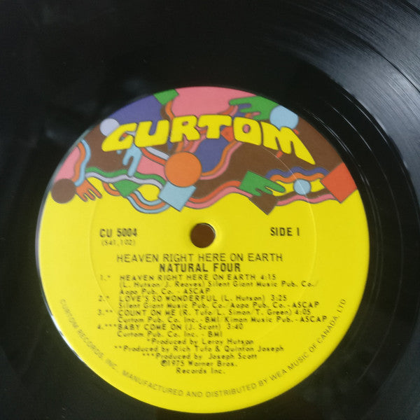 Natural Four* : Heaven Right Here On Earth (LP, Album)