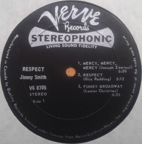 Jimmy Smith : Respect (LP, Album)