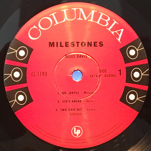 Miles Davis : Milestones (LP, Album, Mono, RE, RM, 180)