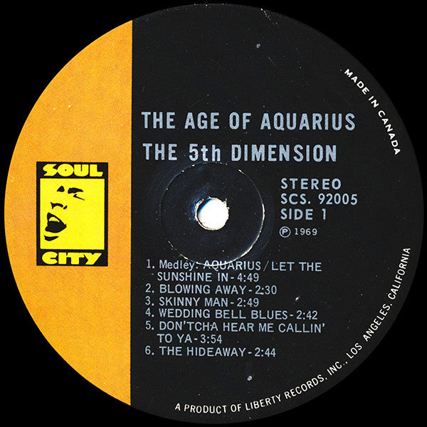 The Fifth Dimension : The Age Of Aquarius (LP, Album, Gat)