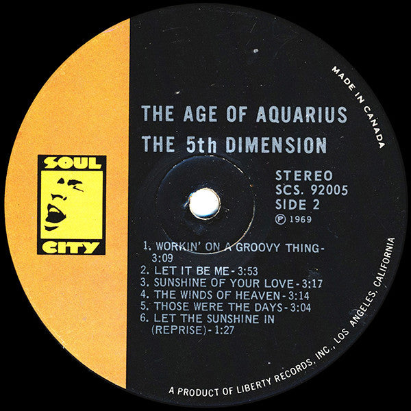 The Fifth Dimension : The Age Of Aquarius (LP, Album, Gat)