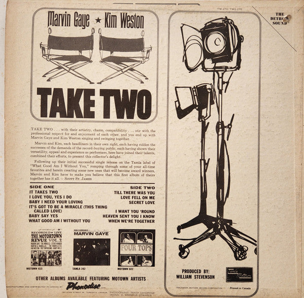 Marvin Gaye & Kim Weston : Take Two (LP, Album, Mono)