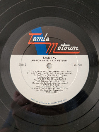 Marvin Gaye & Kim Weston : Take Two (LP, Album, Mono)