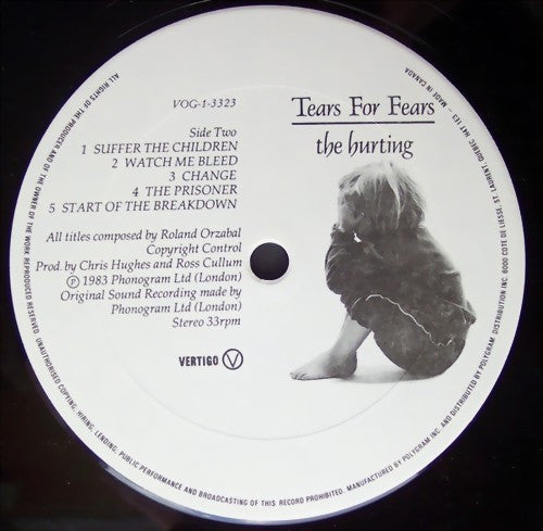 Tears For Fears : The Hurting (LP, Album, RE, Chi)