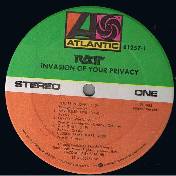 Ratt : Invasion Of Your Privacy (LP, Album, Spe)