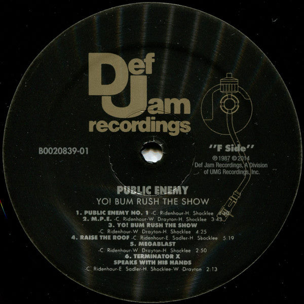 Public Enemy : Yo!  Bum Rush The Show (LP, Album, RE, 180)
