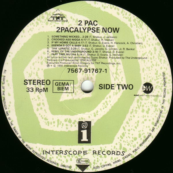 2Pac : 2Pacalypse Now (LP, Album)