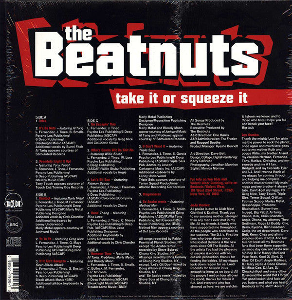 The Beatnuts : Take It Or Squeeze It (2xLP, Album)