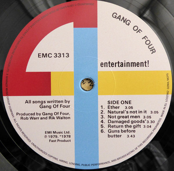 Gang Of Four : Entertainment! (LP, Album, RE)