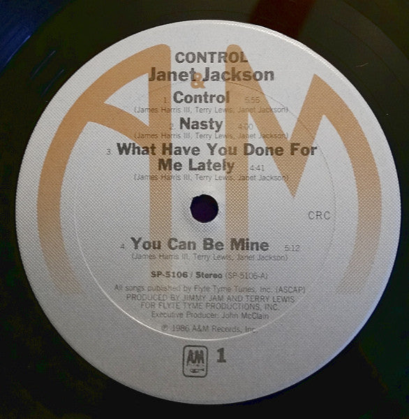 Janet Jackson : Control (LP, Album, Club)