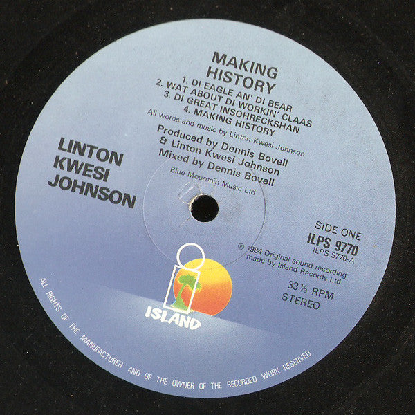 Linton Kwesi Johnson : Making History (LP, Album)