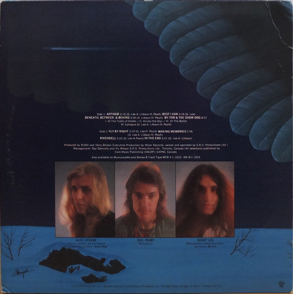 Rush : Fly By Night (LP, Album, Ter)