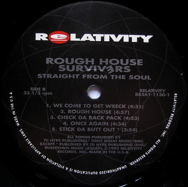 Rough House Survivers : Straight From The Soul (LP, Album)