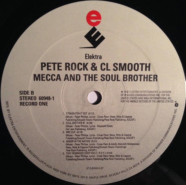 Pete Rock & C.L. Smooth : Mecca And The Soul Brother (2xLP, Album)