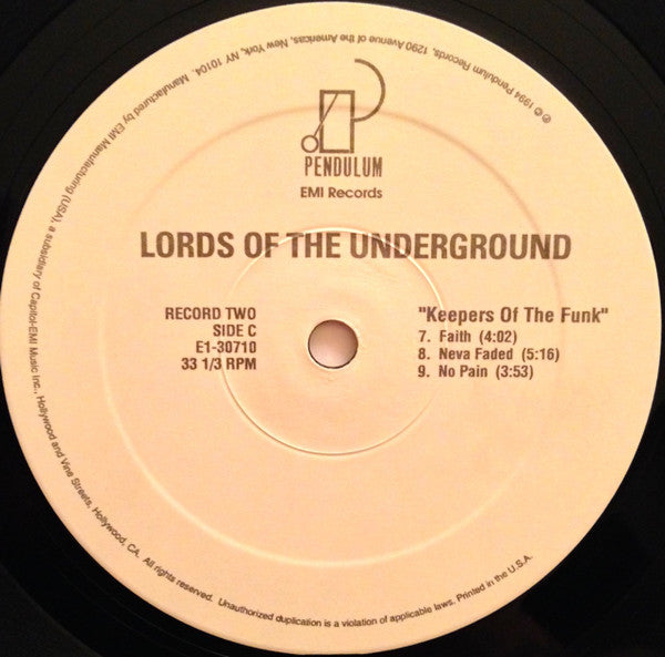 Lords Of The Underground : Keepers Of The Funk (2xLP, Album)