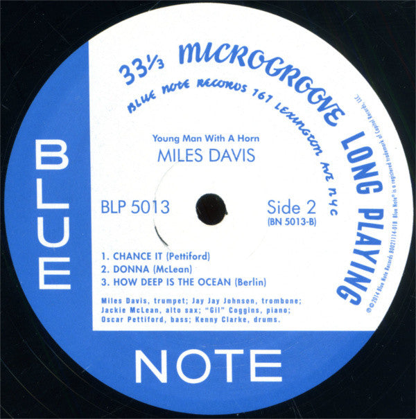 Miles Davis : Young Man With A Horn (10", Album, Mono, RE)