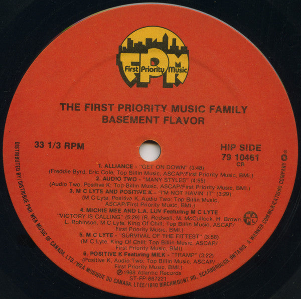 Various : The First Priority Music Family: Basement Flavor (LP, Comp)