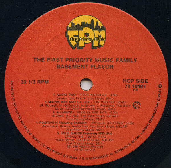 Various : The First Priority Music Family: Basement Flavor (LP, Comp)