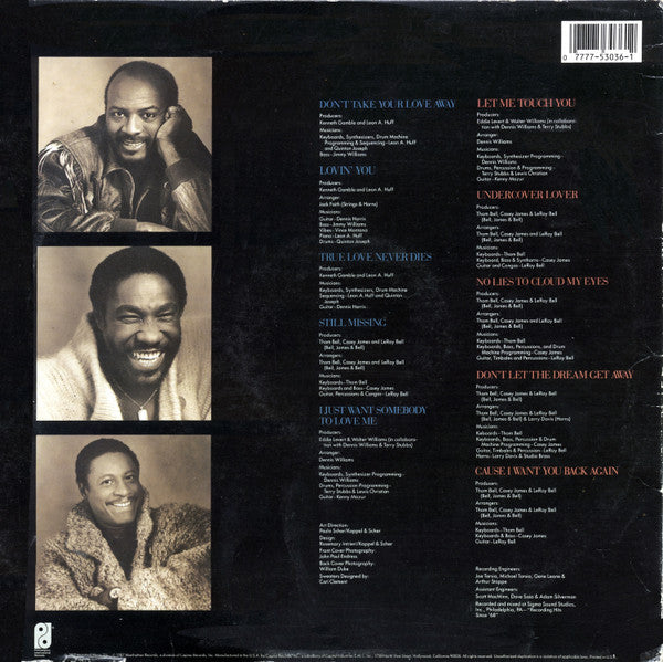 The O'Jays : Let Me Touch You (LP, Album)