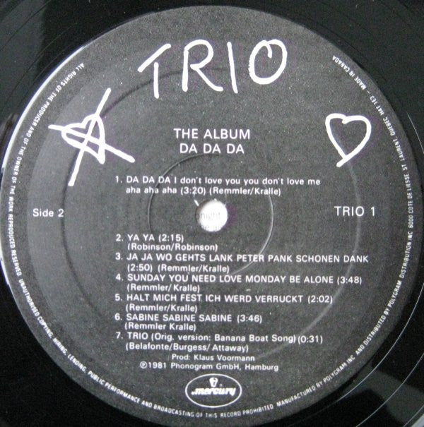 Trio : The Album / Da Da Da (LP, Album)