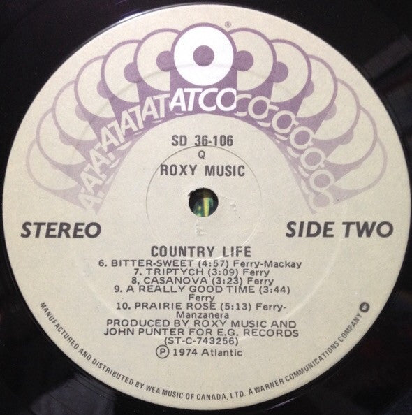 Roxy Music : Country Life (LP, Album, RE, Qua)