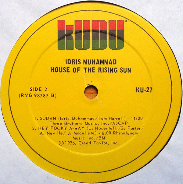 Idris Muhammad : House Of The Rising Sun (LP, Album)