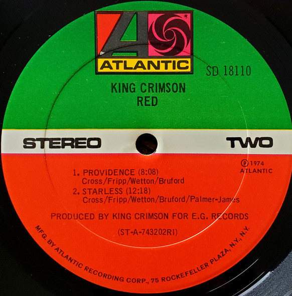 King Crimson : Red (LP, Album, RI )