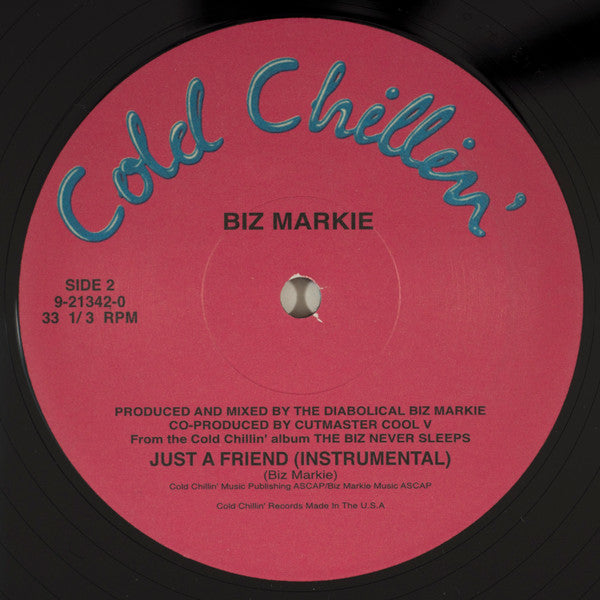 Biz Markie : Just A Friend (12", Maxi)