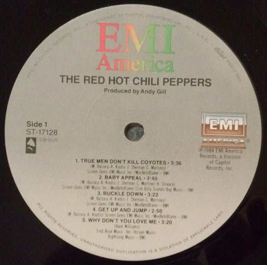 Red Hot Chili Peppers : The Red Hot Chili Peppers (LP, Album, Jac)