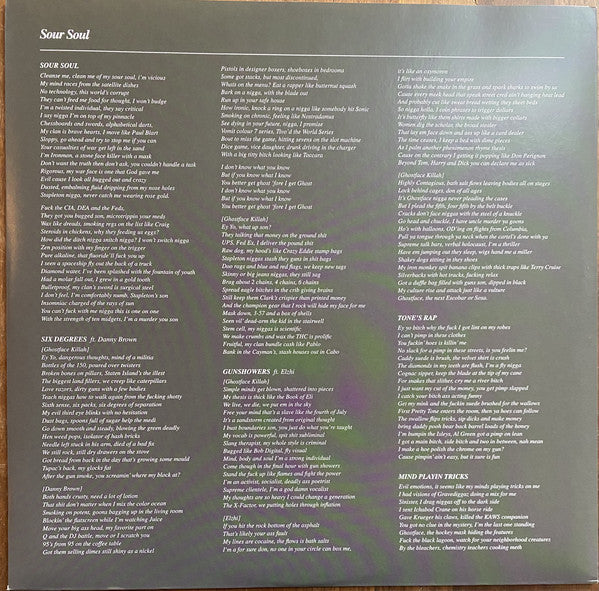 BadBadNotGood & Ghostface Killah : Sour Soul (LP, Album, 180 + CD, Album)