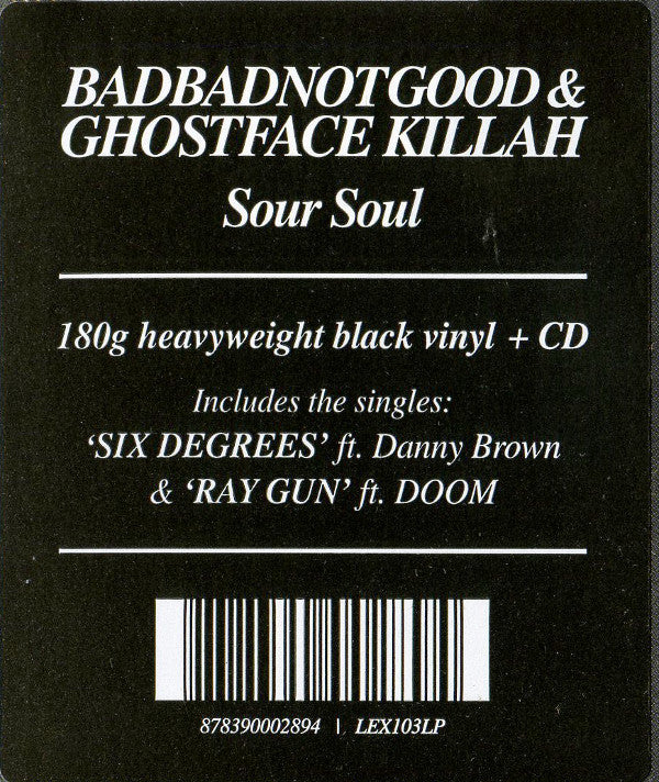 BadBadNotGood & Ghostface Killah : Sour Soul (LP, Album, 180 + CD, Album)