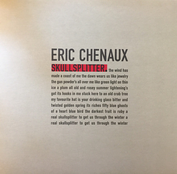 Eric Chenaux : Skullsplitter (LP, Album)