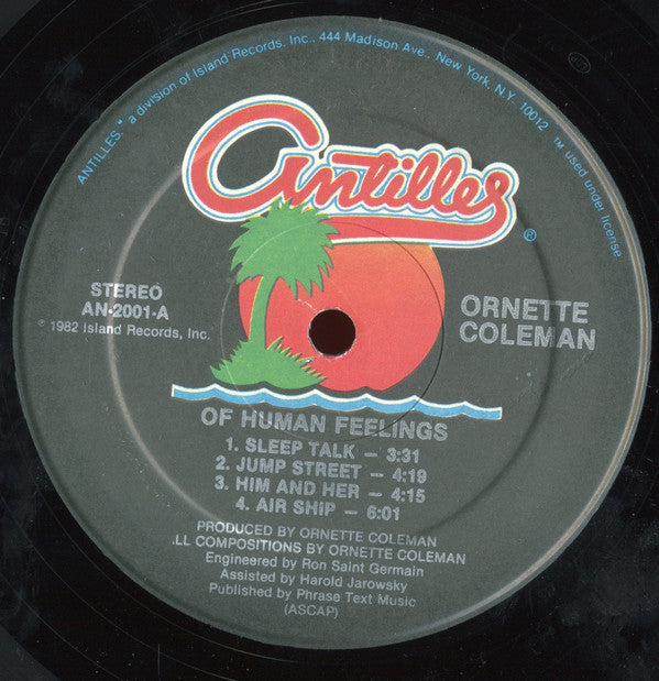 Ornette Coleman : Of Human Feelings (LP, Album)