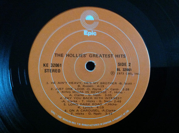 The Hollies : The Hollies' Greatest Hits (LP, Comp, RE)