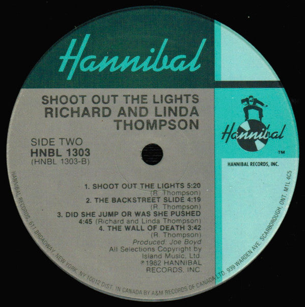 Richard & Linda Thompson : Shoot Out The Lights (LP, Album, Cin)