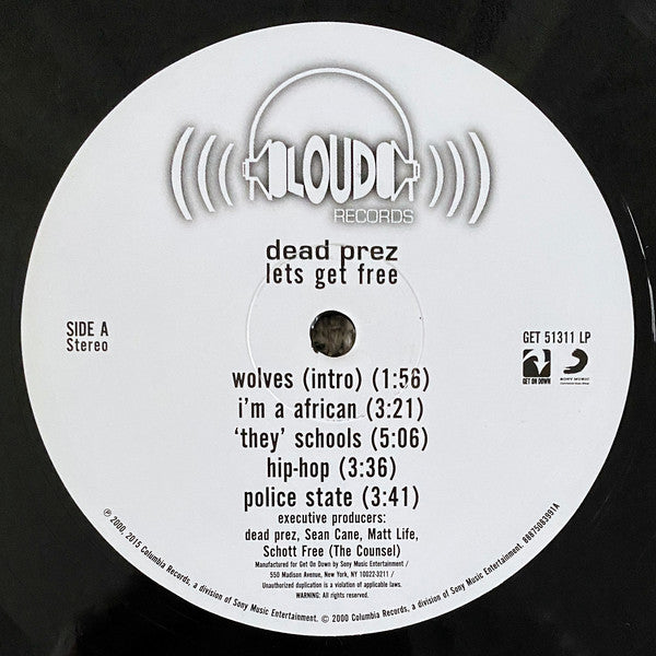 Dead Prez : Lets Get Free (2xLP, Album, RE)