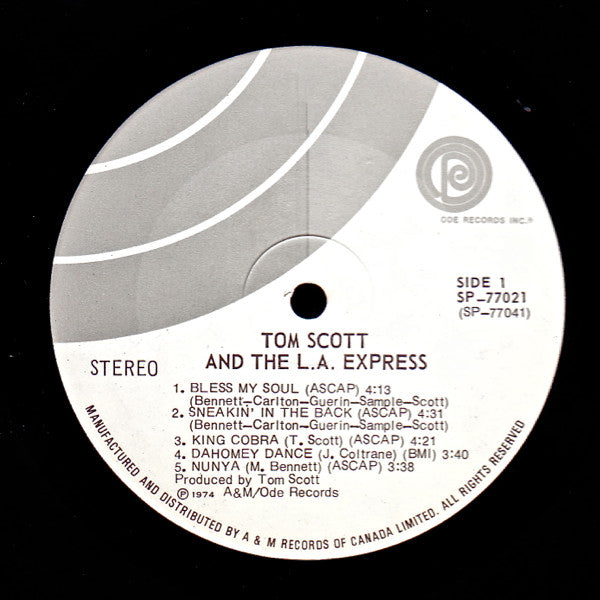 Tom Scott And The L.A. Express : Tom Scott And The L.A. Express (LP, Album)