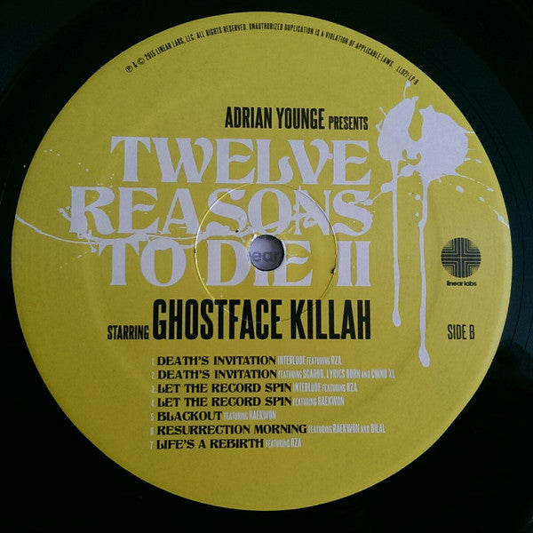 Ghostface Killah & Adrian Younge : Twelve Reasons To Die II (LP, Album)