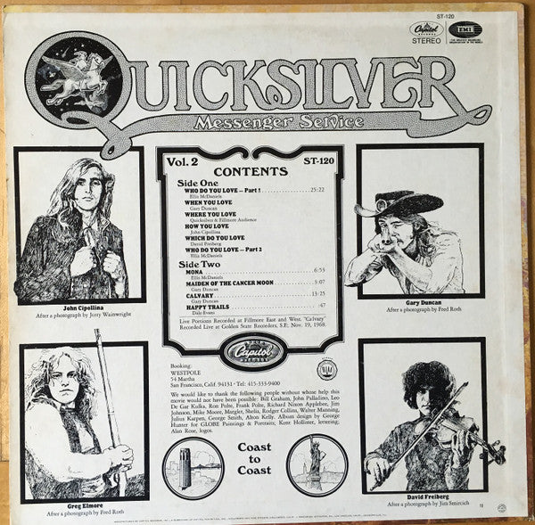 Quicksilver Messenger Service : Happy Trails (LP, Album, Jac)