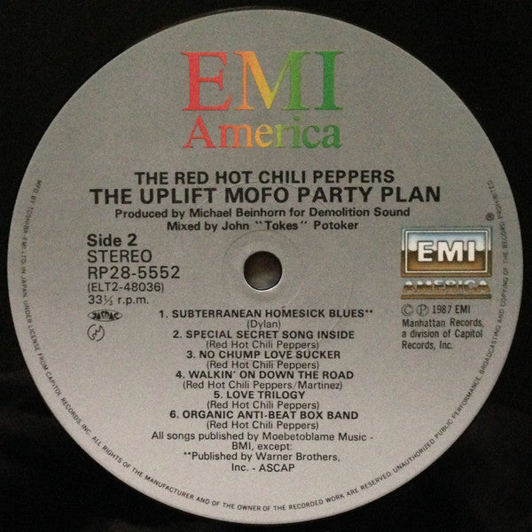 Red Hot Chili Peppers : The Uplift Mofo Party Plan (LP, Album)