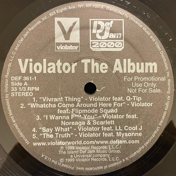 Various : Violator: The Album (Exclusive Advance) (2xLP, Comp, Promo, Gat)